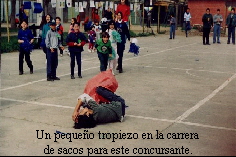 Un pequeo tropiezo en la carrera