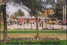 Vista panormica de la multicancha